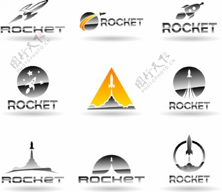 9火箭矢量图标2