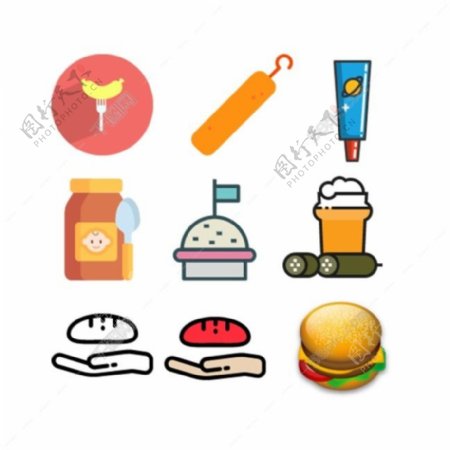 奶油冰激凌食品厨具图标icon免费下载