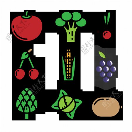 蔬菜食物的图标集免费下载