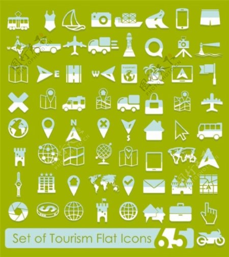 交通旅游图标图片