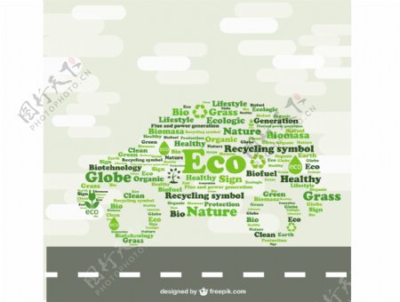 绿色汽车生态概念说明