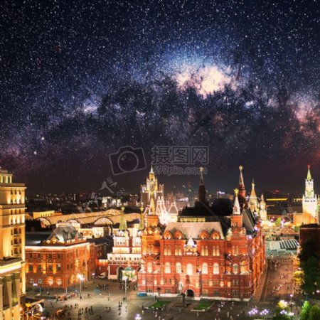 天空空间红广场莫斯科克里姆林宫