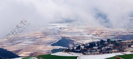 云南东川红土地风景