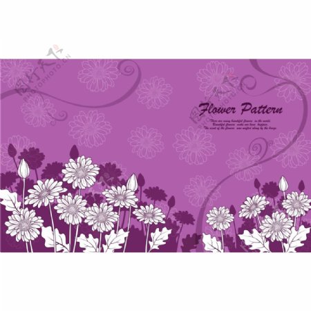 紫色抽象花纹背景