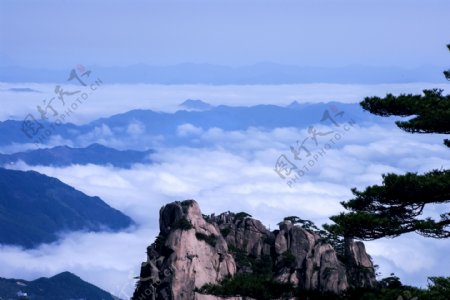 安徽黄山云海风景