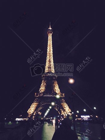 埃菲尔铁塔塔法国巴黎建筑历史塔著名现代旅游法语历史