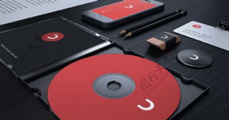 红色CD盒VI机机