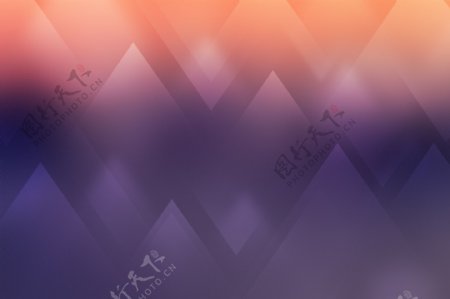 酷炫晶格化抽象几何体紫色海报背景