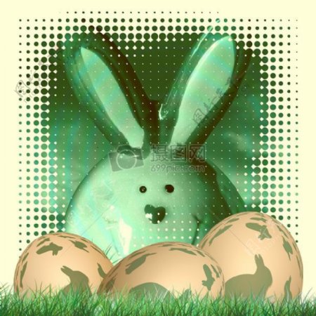 复活节里的兔子