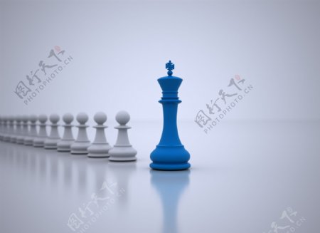 蓝色和白色象棋棋子图片