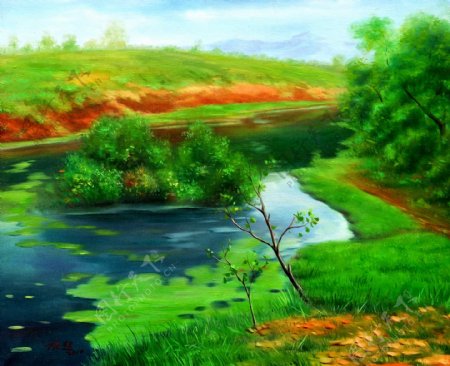 绿野仙踪油画图片
