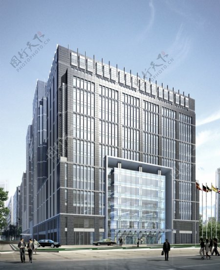 投资大厦建筑设计模型方案MAX0046