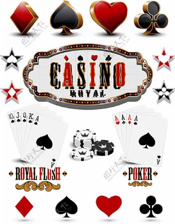 赌场图标素材设计