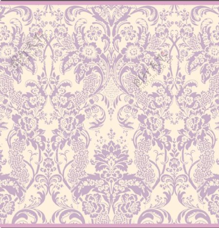 宫廷花纹紫色图案