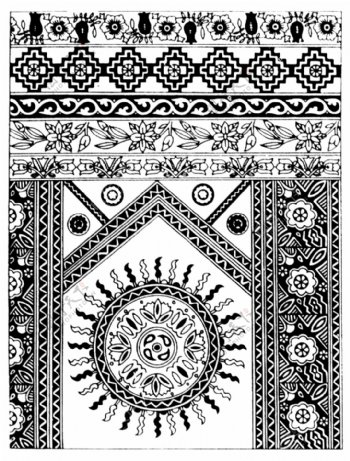 织物布料纹样传统图案0048
