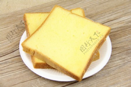 切片面包蛋糕图片