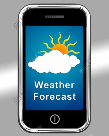 手机显示多云的天气预报