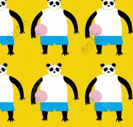 熊猫矢量图设计