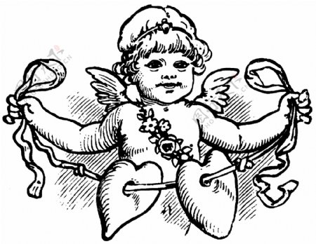 天使宗教神话古典纹饰欧式图案0367