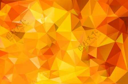 橙色几何多边形三角形纹理