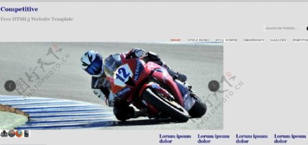 国外摩托车网站模版