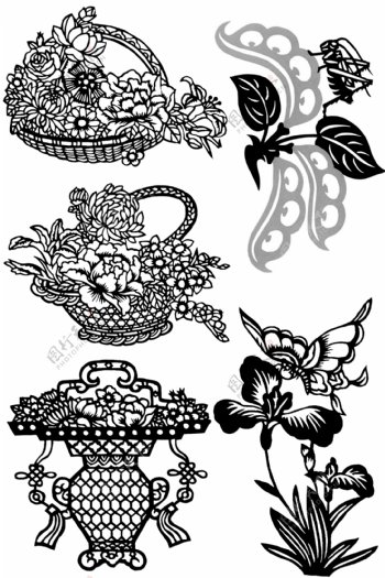 矢量中国传统纹样素材设计免费下载
