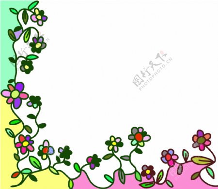 花藤花卉边框设计