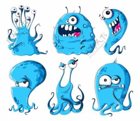 蓝色细菌漫画图片