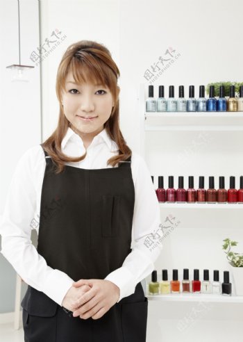 化妆品销售员美女图片
