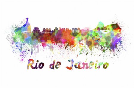 里约热内卢城市插画