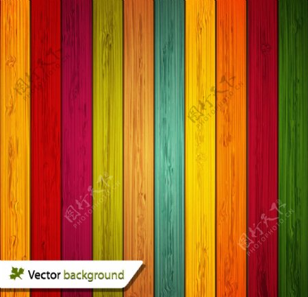 彩色木板背景
