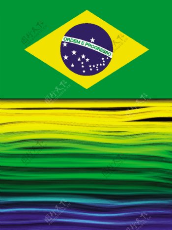 巴西国旗背景