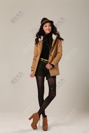 时尚韩式服装模特图片