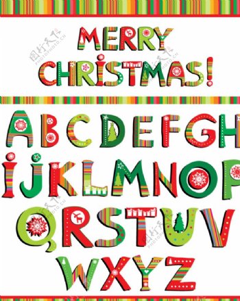 圣诞英文字母