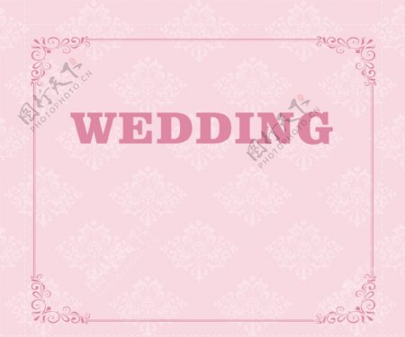 欧式底纹欧式花边婚礼背景板