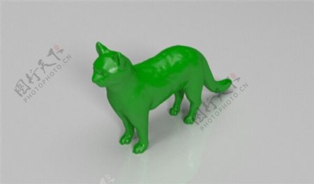 猫3D打印模型