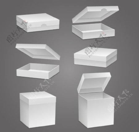 纯色立体纸盒设计