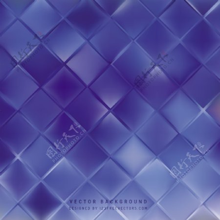 抽象蓝色正方形背景图案