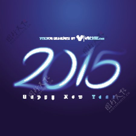 2015年字体设计背景矢量素材
