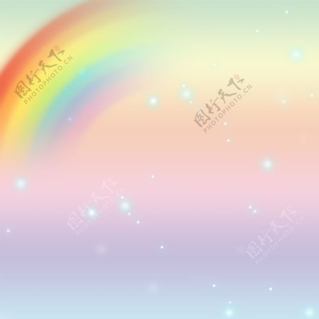 浪漫彩虹背景图