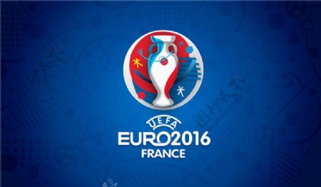 2016欧洲杯法国蓝色海报