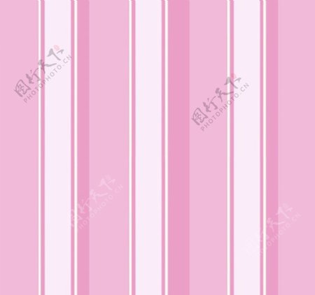 一组5粉红色的重复条纹图案