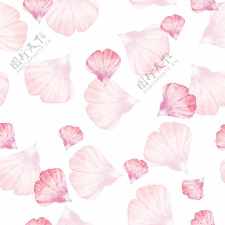 粉红色花瓣装饰花纹矢量素材下载