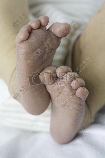 婴儿脚新生小儿童脚趾可爱人孩子