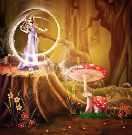 森林童话设计图片