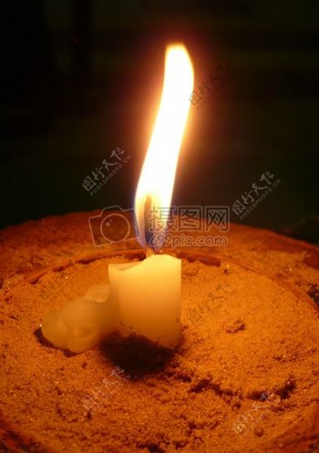 燃烧着的蜡烛