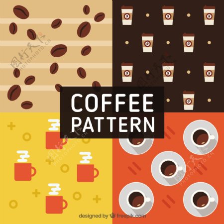 平面设计中的咖啡图案