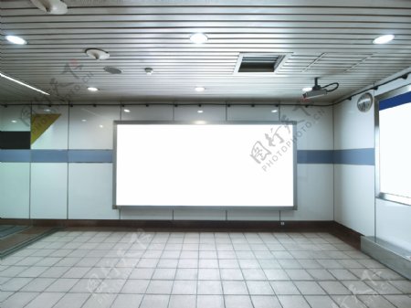 地铁空白广告牌图片素材下载