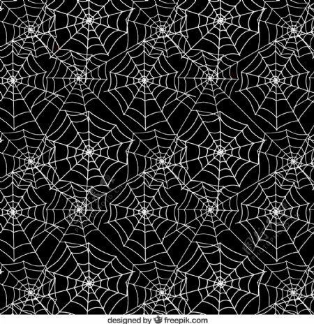 蜘蛛网黑白颜色图案背景