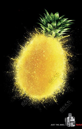 水果忍者菠萝创意广告